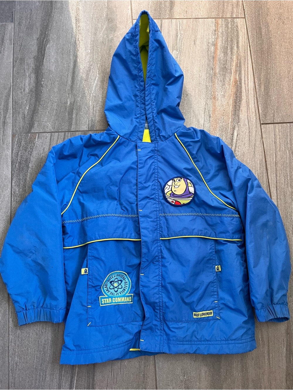 Vintage 2000s Disney Blue Buzz Lightyear Toy Story Spring/Fall Jacket Coat